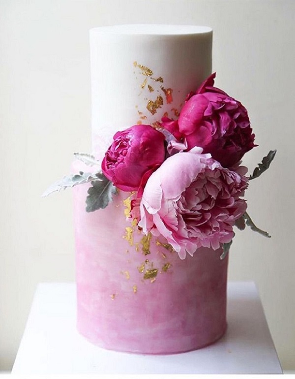 Pink wedding cakes