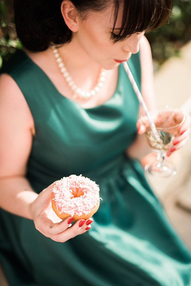 Retro Vegas Wedding at The Little White Chapel by Kristen Kay Photography // see it all on onefabday.com 