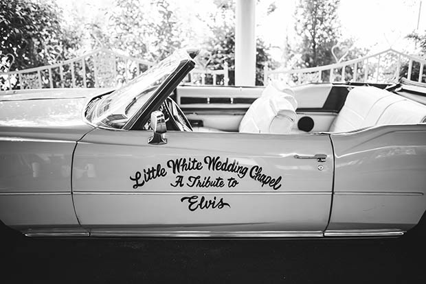 Retro Vegas Wedding at The Little White Chapel by Kristen Kay Photography // see it all on onefabday.com 