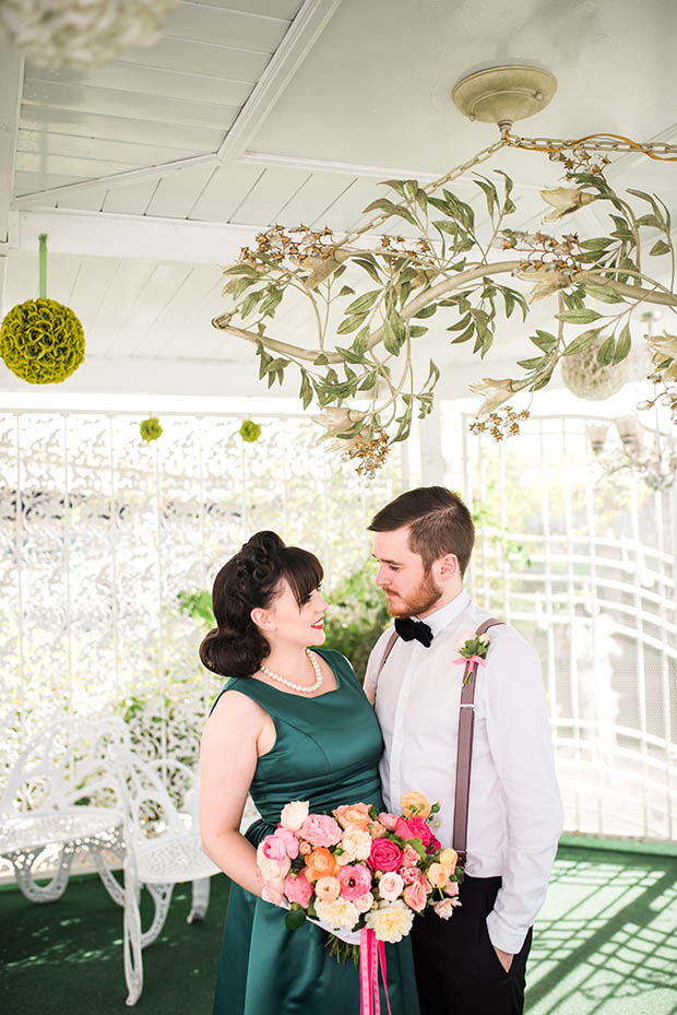 Retro Vegas Wedding at The Little White Chapel by Kristen Kay Photography // see it all on onefabday.com 