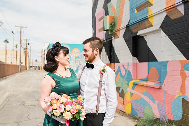 Retro Vegas Wedding at The Little White Chapel by Kristen Kay Photography // see it all on onefabday.com 