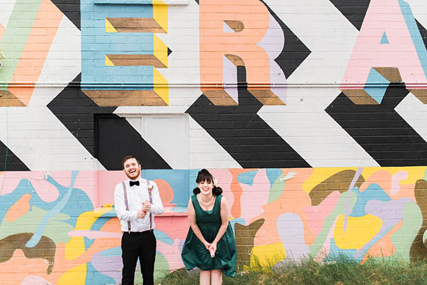 Retro Vegas Wedding at The Little White Chapel by Kristen Kay Photography // see it all on onefabday.com 