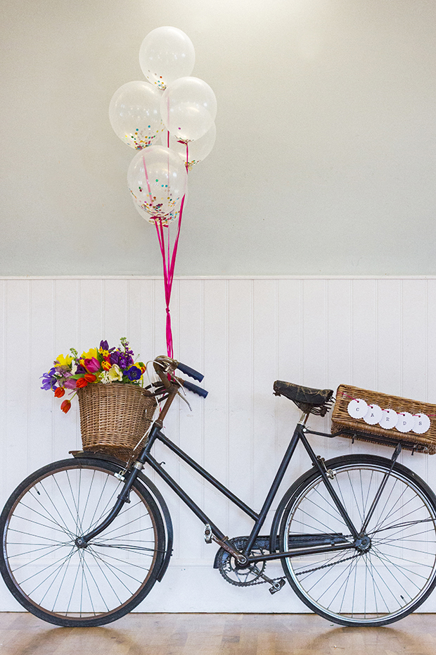 Colorful rainbow wedding inspiration by Vintage Amy and Katie Rogers Photography // onefabday.com