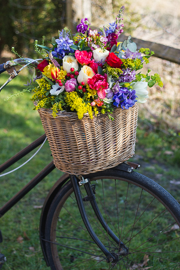 Colorful rainbow wedding inspiration by Vintage Amy and Katie Rogers Photography // onefabday.com