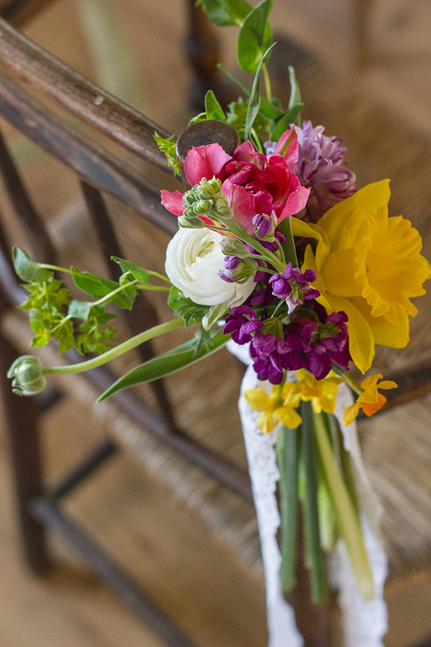 Colorful rainbow wedding inspiration by Vintage Amy and Katie Rogers Photography // onefabday.com