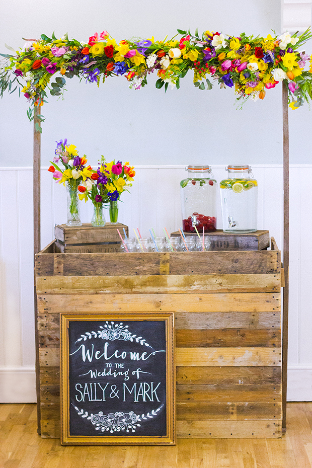 Colorful rainbow wedding inspiration by Vintage Amy and Katie Rogers Photography // onefabday.com