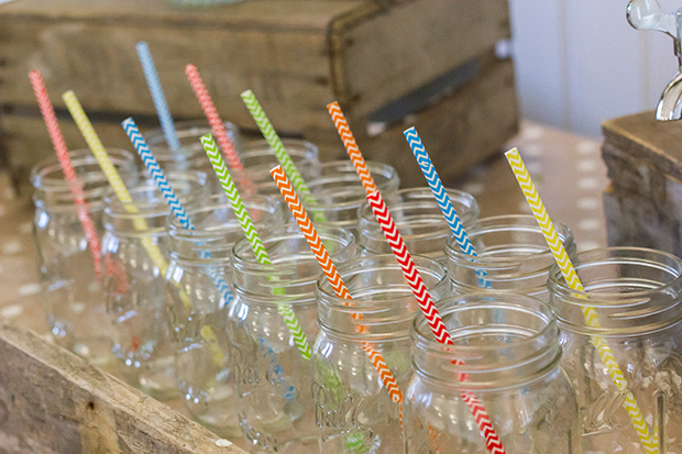 Colorful rainbow wedding inspiration by Vintage Amy and Katie Rogers Photography // onefabday.com