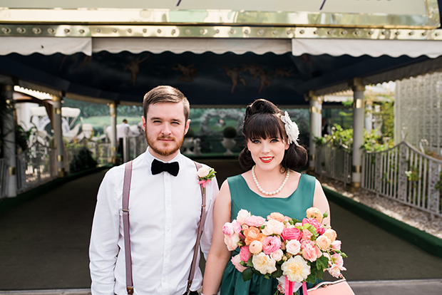 Retro Vegas Wedding at The Little White Chapel by Kristen Kay Photography // see it all on onefabday.com