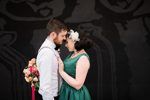 Retro Vegas Wedding at The Little White Chapel by Kristen Kay Photography // see it all on onefabday.com