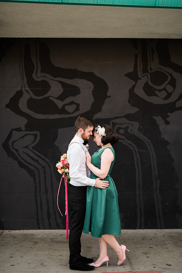 Retro Vegas Wedding at The Little White Chapel by Kristen Kay Photography // see it all on onefabday.com