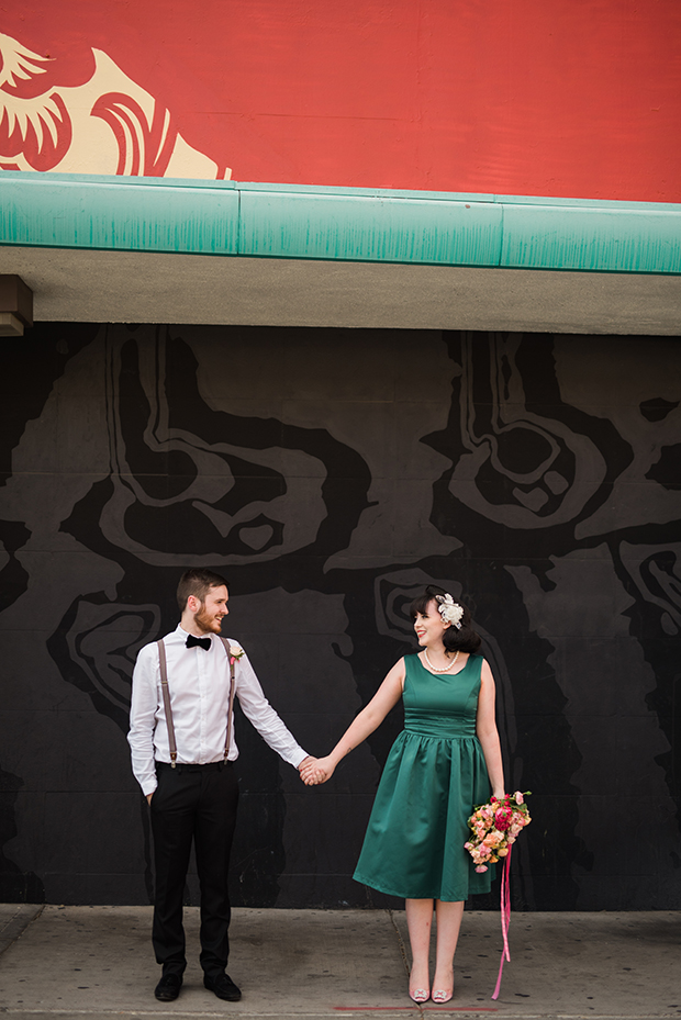 Retro Vegas Wedding at The Little White Chapel by Kristen Kay Photography // see it all on onefabday.com