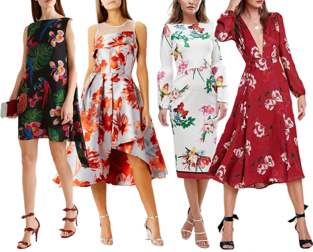 Floral wedding guest dresses for Spring Summer 2017 // see them all on onefabday.com