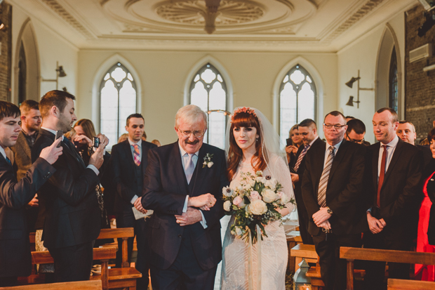 Beautiful Winter Wedding at Smock Alley Theatre and The Anglers Rest by Weddings by Kara