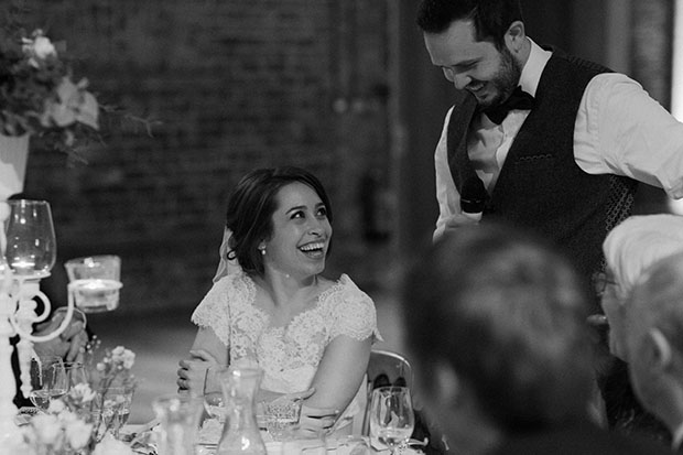 Beautiful Winter Wedding at Smock Alley Theatre, Styled by Sweet Pea and Violet and Captured by Peter Carvill Photography | see the rest of this wedding on onefabday.com