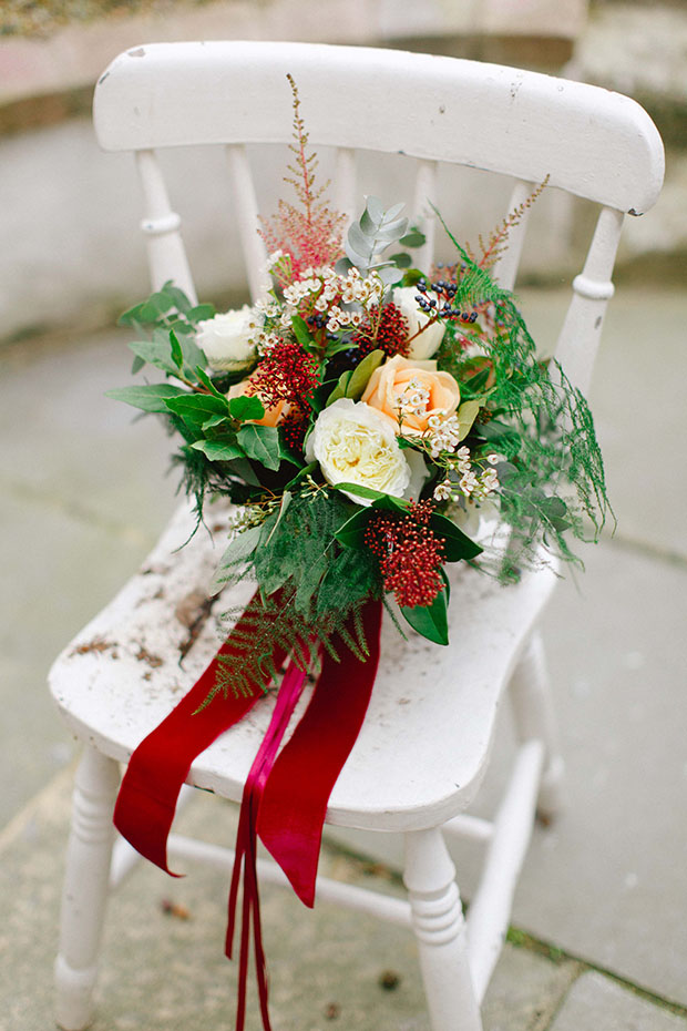 Beautiful Winter Wedding at Smock Alley Theatre, Styled by Sweet Pea and Violet and Captured by Peter Carvill Photography | see the rest of this wedding on onefabday.com