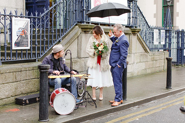 Beautiful Winter Wedding at Smock Alley Theatre, Styled by Sweet Pea and Violet and Captured by Peter Carvill Photography | see the rest of this wedding on onefabday.com