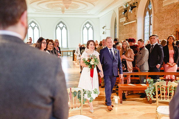 Beautiful Winter Wedding at Smock Alley Theatre, Styled by Sweet Pea and Violet and Captured by Peter Carvill Photography | see the rest of this wedding on onefabday.com