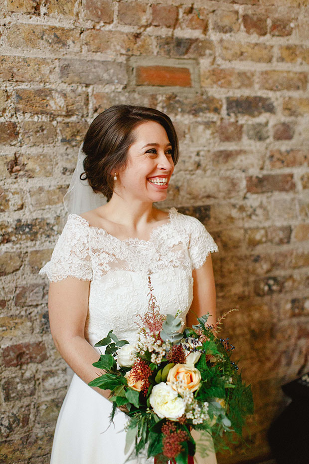 Beautiful Winter Wedding at Smock Alley Theatre, Styled by Sweet Pea and Violet and Captured by Peter Carvill Photography | see the rest of this wedding on onefabday.com