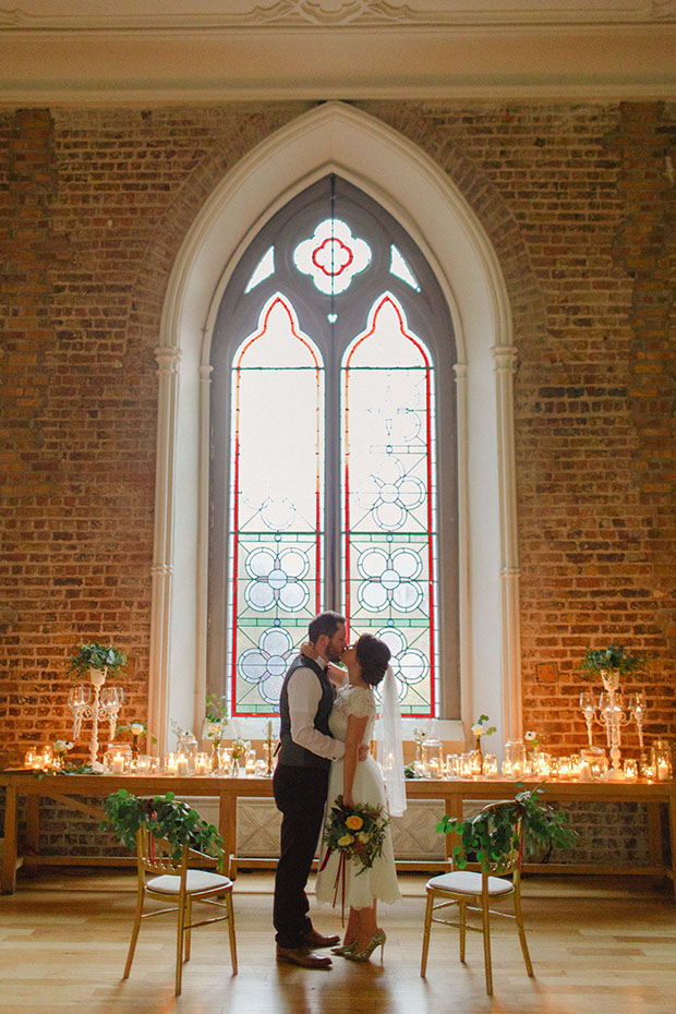 Beautiful Winter Wedding at Smock Alley Theatre, Styled by Sweet Pea and Violet and Captured by Peter Carvill Photography | see the rest of this wedding on onefabday.com