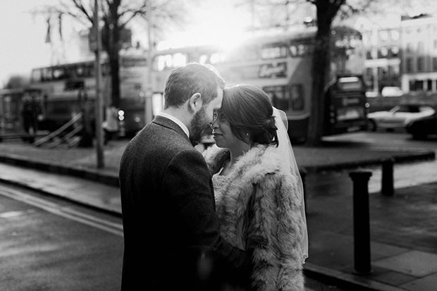 Beautiful Winter Wedding at Smock Alley Theatre, Styled by Sweet Pea and Violet and Captured by Peter Carvill Photography | see the rest of this wedding on onefabday.com