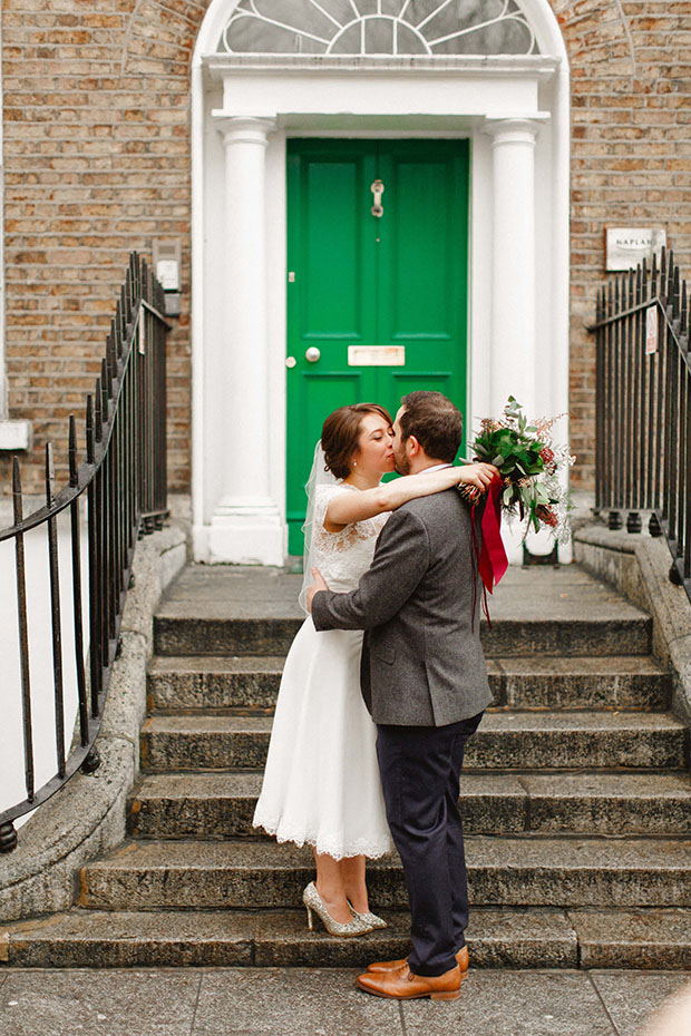 Beautiful Winter Wedding at Smock Alley Theatre, Styled by Sweet Pea and Violet and Captured by Peter Carvill Photography | see the rest of this wedding on onefabday.com