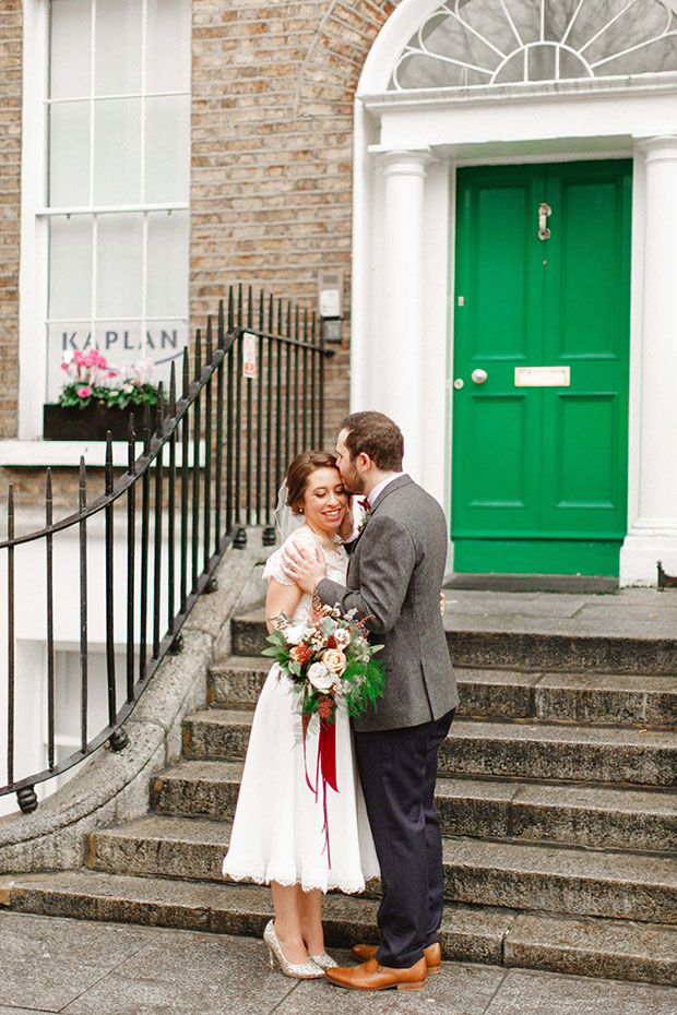 Beautiful Winter Wedding at Smock Alley Theatre, Styled by Sweet Pea and Violet and Captured by Peter Carvill Photography | see the rest of this wedding on onefabday.com