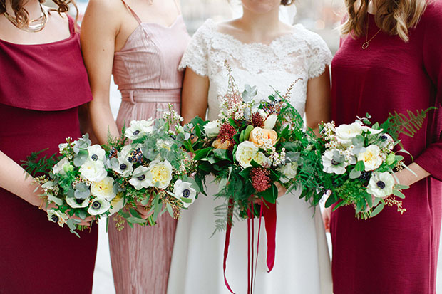 Beautiful Winter Wedding at Smock Alley Theatre, Styled by Sweet Pea and Violet and Captured by Peter Carvill Photography | see the rest of this wedding on onefabday.com