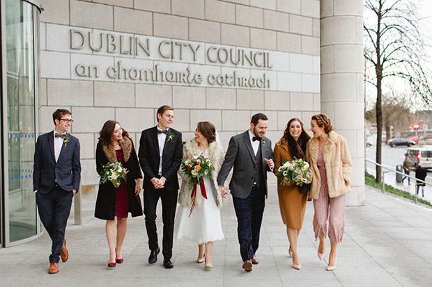 Beautiful Winter Wedding at Smock Alley Theatre, Styled by Sweet Pea and Violet and Captured by Peter Carvill Photography | see the rest of this wedding on onefabday.com