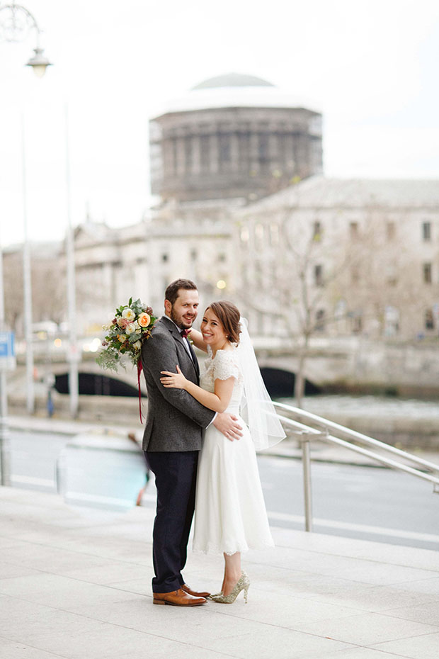 Beautiful Winter Wedding at Smock Alley Theatre, Styled by Sweet Pea and Violet and Captured by Peter Carvill Photography | see the rest of this wedding on onefabday.com