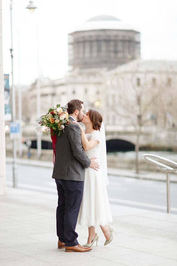 Beautiful Winter Wedding at Smock Alley Theatre, Styled by Sweet Pea and Violet and Captured by Peter Carvill Photography | see the rest of this wedding on onefabday.com