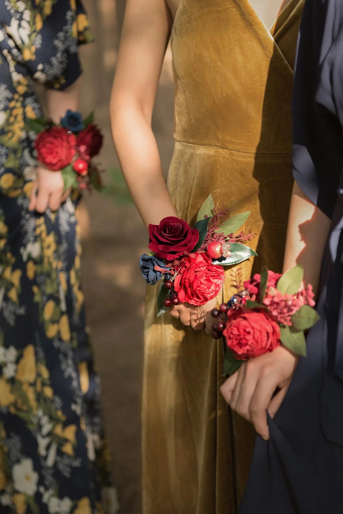 Faux Bridesmaids Dress Corsages