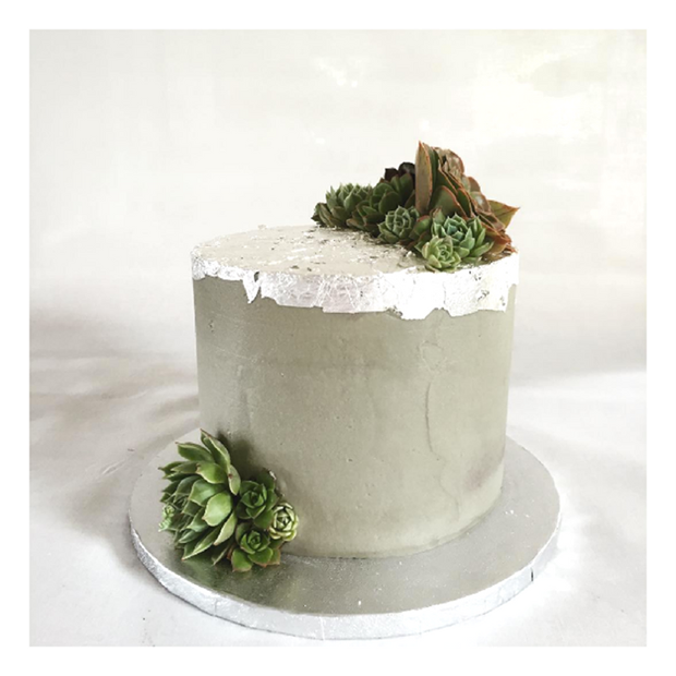 15 Chic Concrete Wedding Cakes // see them all on onefabday.com