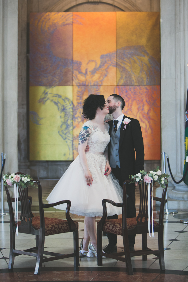 Pastel, Rock n Roll Dublin City Wedding by Wild Things Wed | onefabday.com