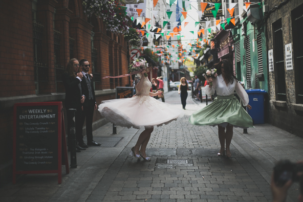 Pastel, Rock n Roll Dublin City Wedding by Wild Things Wed | onefabday.com