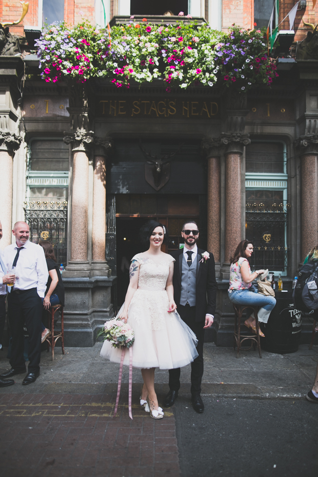 Pastel, Rock n Roll Dublin City Wedding by Wild Things Wed | onefabday.com