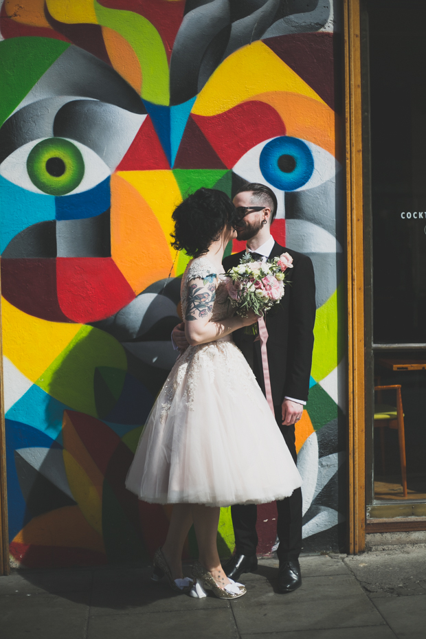 Pastel, Rock n Roll Dublin City Wedding by Wild Things Wed | onefabday.com