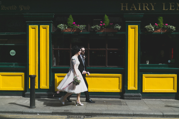 Pastel, Rock n Roll Dublin City Wedding by Wild Things Wed | onefabday.com