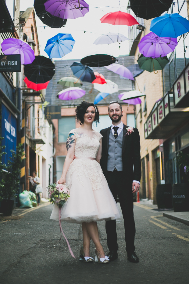 Pastel, Rock n Roll Dublin City Wedding by Wild Things Wed | onefabday.com