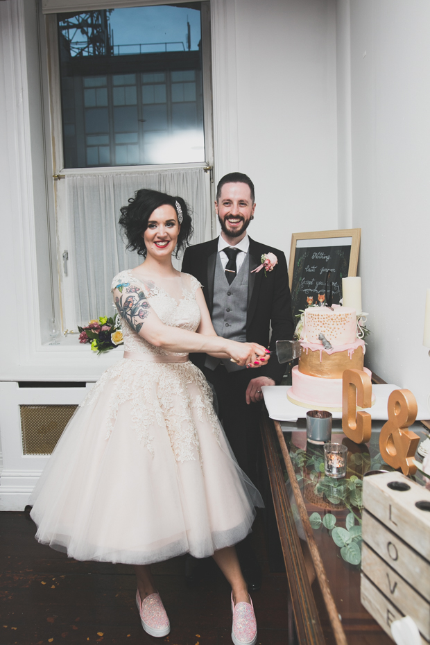 Pastel, Rock n Roll Dublin City Wedding by Wild Things Wed | onefabday.com