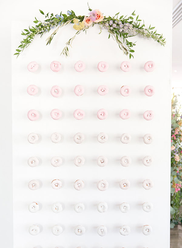 The hottest wedding trend! Inspiring Doughnut Walls to Make Your Mouth Water! see them all on onefabday.com