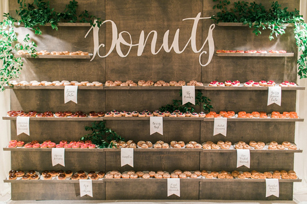 The hottest wedding trend! Inspiring Doughnut Walls to Make Your Mouth Water! see them all on onefabday.com