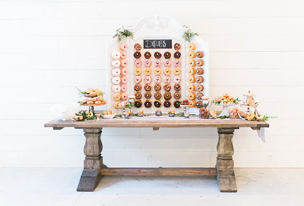 The hottest wedding trend! Inspiring Doughnut Walls to Make Your Mouth Water! see them all on onefabday.com