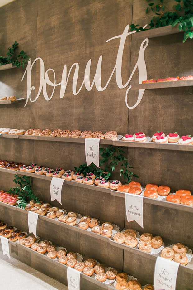 The hottest wedding trend! Inspiring Doughnut Walls to Make Your Mouth Water! see them all on onefabday.com