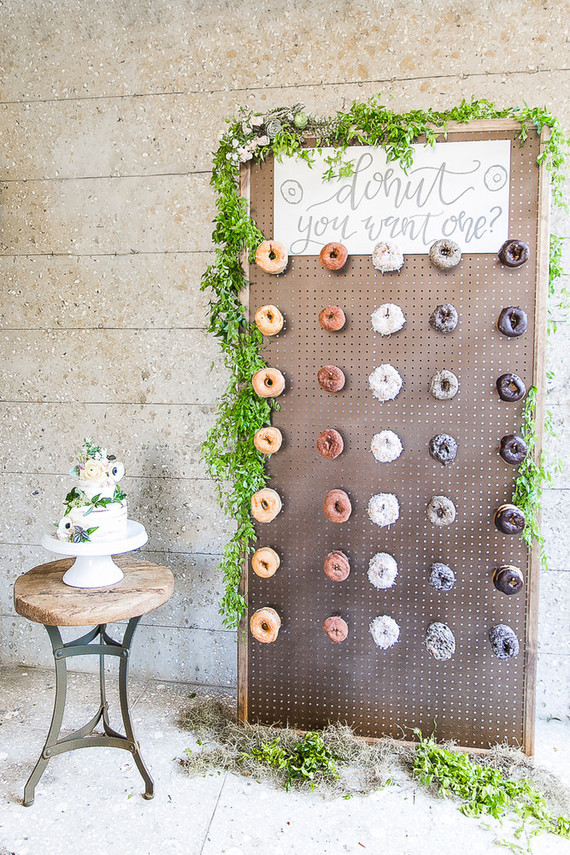 The hottest wedding trend! Inspiring Doughnut Walls to Make Your Mouth Water! see them all on onefabday.com 