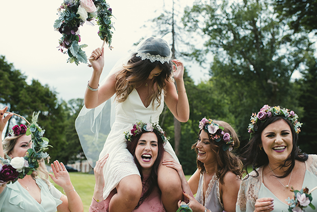 Boho Drumhalla House Wedding by Paula Gillespie | onefabday.com