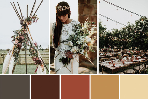 New Boho Wedding Inspiration // see more on onefabday-com.go-vip.net