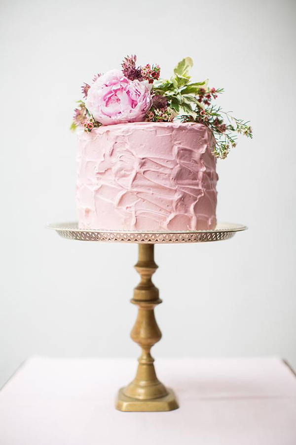 50 Pretty in Pink Wedding Cakes // see them all on onefabday.com