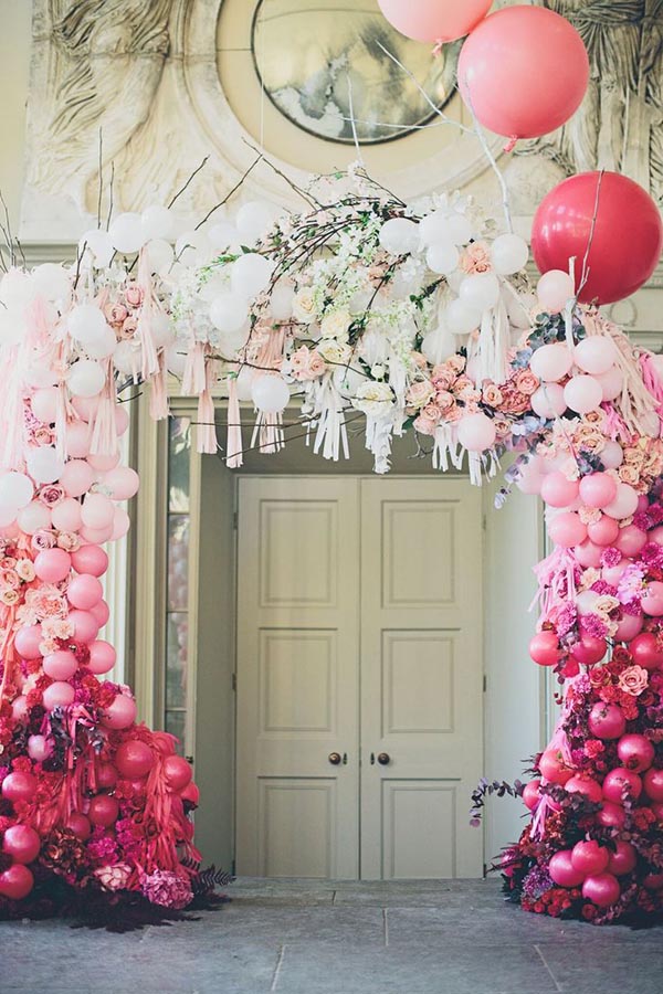 Epic Balloon Installations for Weddings and Celebrations // see them all on onefabday.com