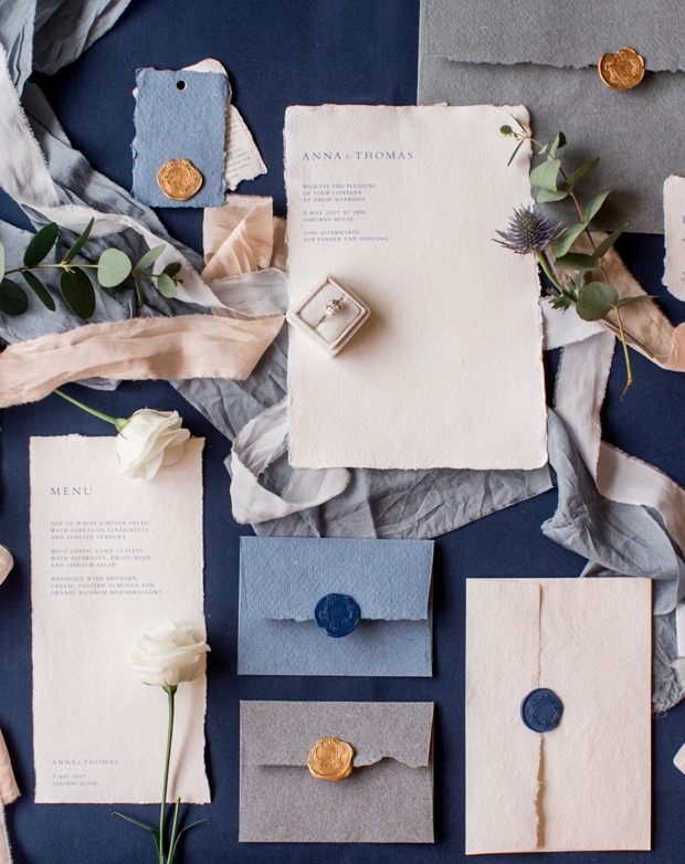 Beautiful, dreamy blue wedding inspiration by Phillippa Sian Photography | onefabday.com