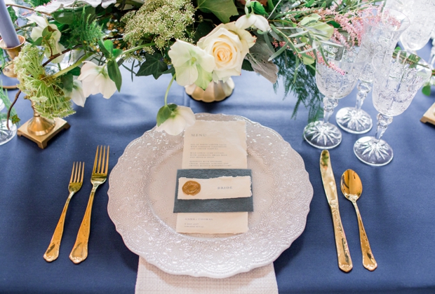 Beautiful, dreamy blue wedding inspiration by Phillippa Sian Photography | onefabday.com